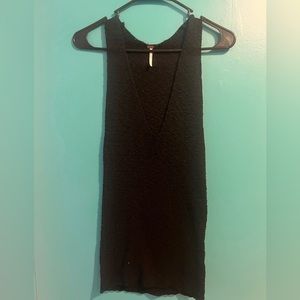 Free people black knit tank